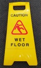 Sign - Caution Wet Floor - Yellow