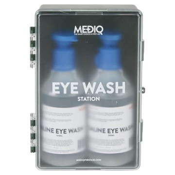 Mediq Eyewash Station 2X 500ml Saline Solutions