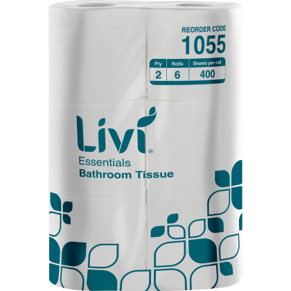 Livi Essentials 2Ply 400 Sheets X 6 Rolls -1055