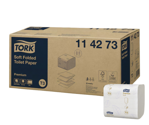 Tork Premium Soft Folded 2Ply 252 Sheets X 30 Packs - T3