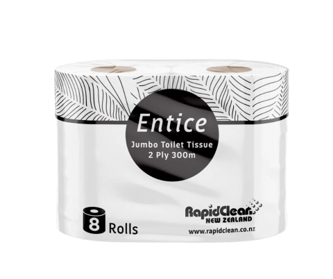 Rapid Entice 2Ply Jumbo Toilet Paper X8