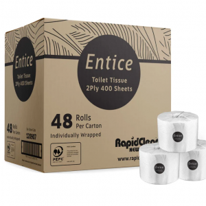 Rapid Entice Premium Wrapped 2ply Toilet Tissue