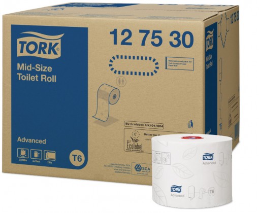 Tork Advance 2Ply Mid-Size Toilet Paper X27 - T6