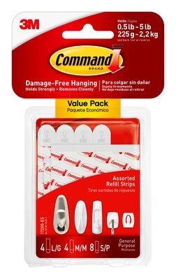 COMMAND ASSORTED REFILL STRIPS