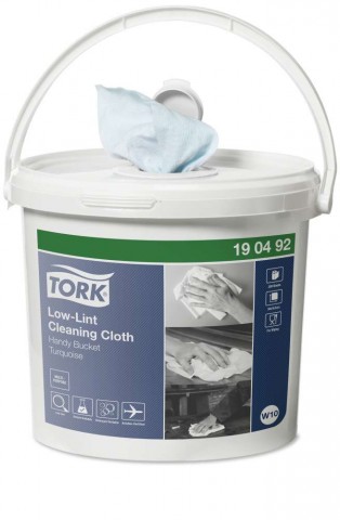 TORK LOW LINT CLEANING CLOTH BUCKET - 200 CLOTHS