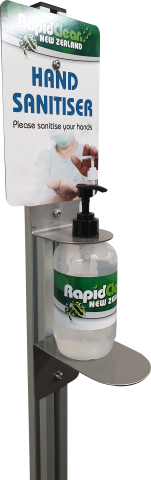 RAPIDCLEAN HAND SANITISER STAND - includes 1 Litre of Hand Sanitiser