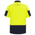 POLO QUICK DRY COTTON BACKED YELLOW NAVY