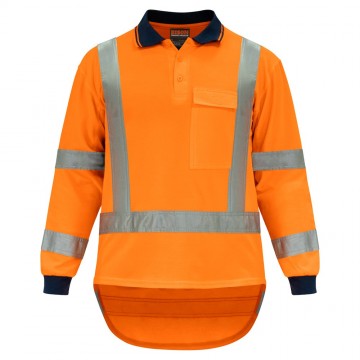 Polo Long Sleeve Ttmc-W17 H-Back Quick Dry Orange Size