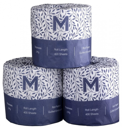 M 2Ply Toilet Paper X48 Wrapped Rolls - 27205