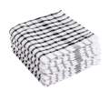 Dish Cloth Grid Terry Black 5 Pack