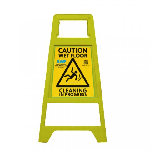 SYR Safe-Guard Recycled Caution Sign with Locking Clip