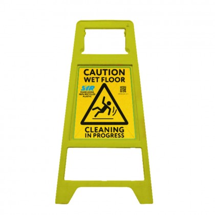 SYR Safe-Guard Recycled Caution Sign with Locking Clip