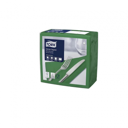 Tork Green Dinner Napkin, 1/4 Fold X1800