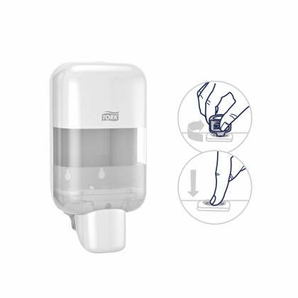 Tork Mini Soap & Sanitiser Dispenser White - S5