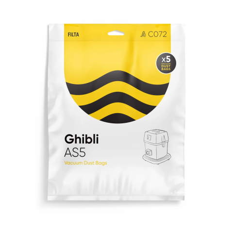 Filta Ghibli AS5 SMS Multi Layered Vacuum Cleaner Bags 5 Pack C072