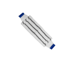 SYR Snapper Microfibre Flat Mop Head - Blue