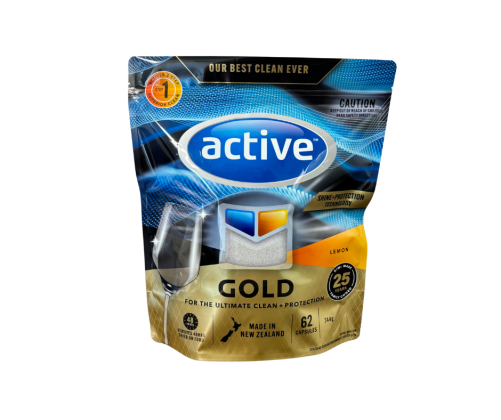 Active Gold Dishwashing Capsules Lemon 62s