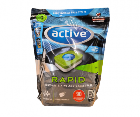 Active Rapid Dishwashing Tablets Lime 90s
