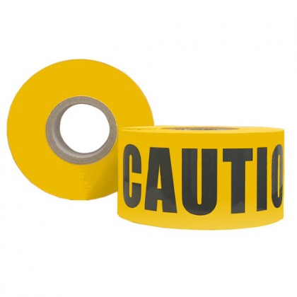 Barrier Tape Black/Yellow - Keep Clear 100mm X 300m