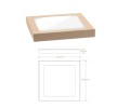 BioBoard Catering Tray PLA Windowed Lid - Small x 100