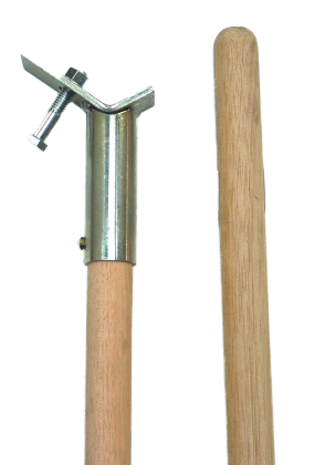 Wooden Handle & Flat Back