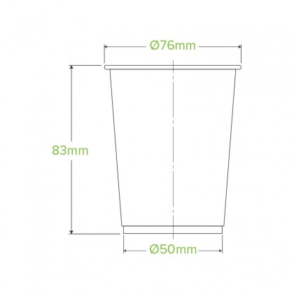 BIO CUP 200ML CLEAR - PACK OF 100