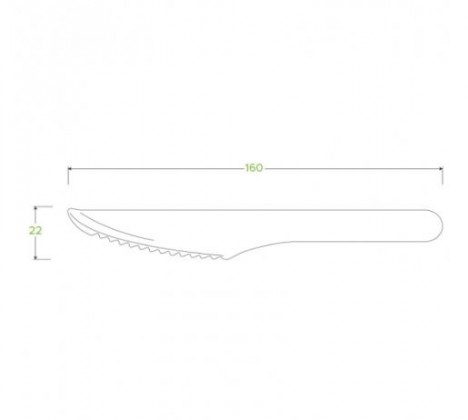 Wooden 16cm Knife X100