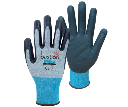 Bastion Mako Grey Cut-Resistant/General Handling Glove