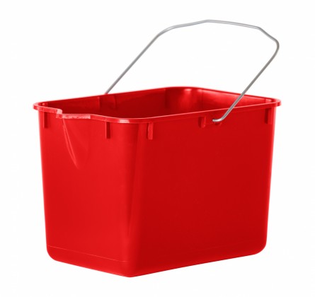 Rectangle Bucket With Pourer 11L - Red