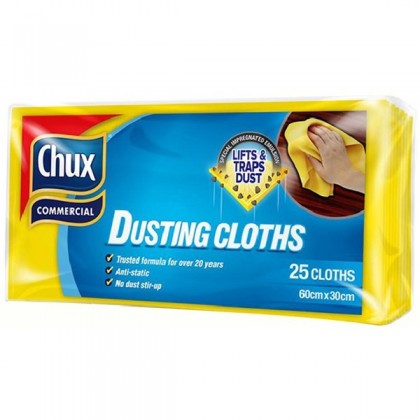 Chux Yellow Dusting Cloth 25 pack