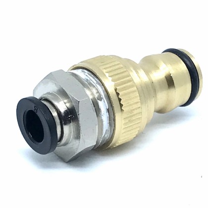 Push Fit Hose Connection Fitting 8mm - Male Brass