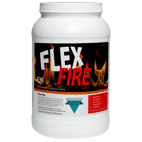 Bridgepoint Flex Fire H/Duty Extraction Rinse Powder 2.95kg