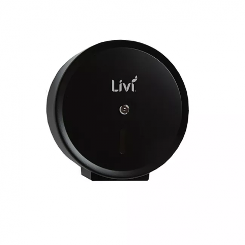 Livi Jumbo Single Black Metal Dispenser - D012