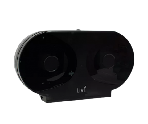 Livi Jumbo Double Dispenser Black - D860