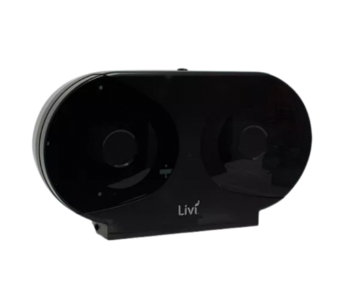 Livi Jumbo Double Dispenser Black - D860