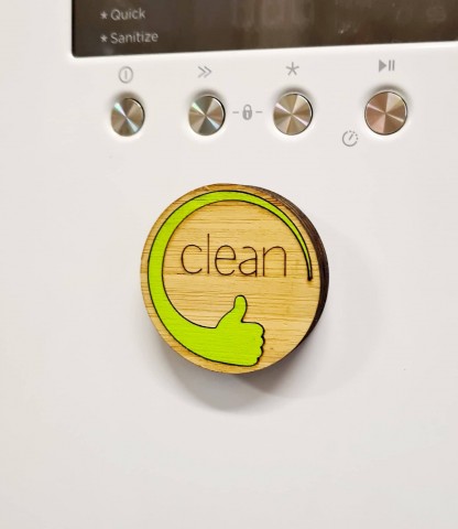 Dirty/Clean Doudle Sided Dishwasher Magnet