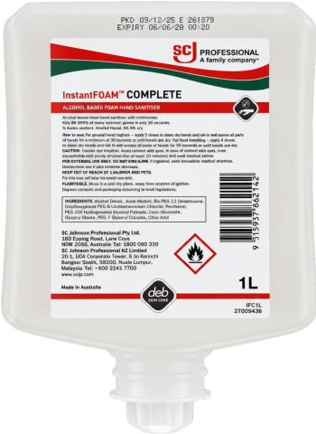 Deb Instant Foam Sanitiser Cartridge 1L