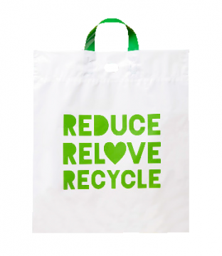 Ecopack Loop Handle Medium Reusable Shopping Bag - 500 Pack
