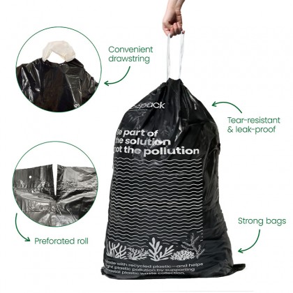 Ecopack Drawstring Bags 70L X10