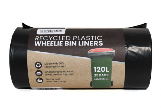 Ecopack Wheelie Bin Liner 120L 25 Pack
