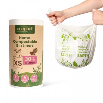 Ecopack Compostable Bin Liner 8L X30