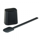 Silicone/Rubber Toilet Set - Black