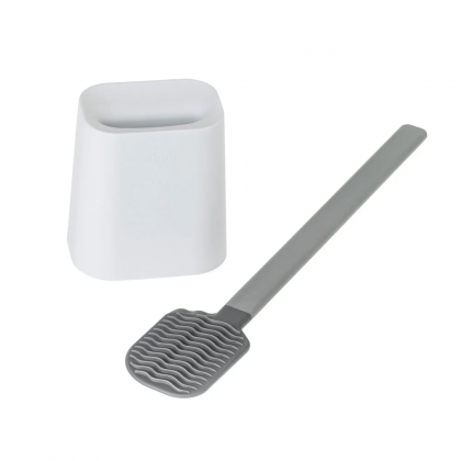 Silicone/Rubber Toilet Set - White