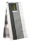 Cotton Tea Towel Royal Black - 2 Pack
