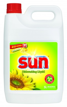 Sun Liquid Lemon Dishwash 5L