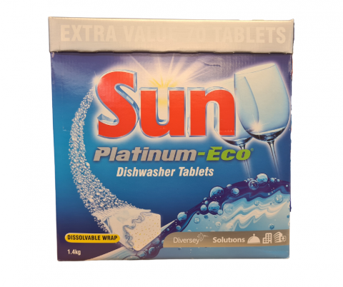 SUN DISHWASHER TABLETS PLATINUM-ECO 70 pack