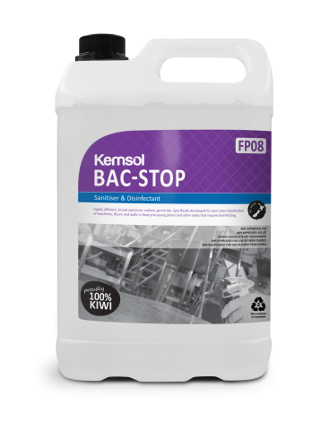 Kemsol Bac-Stop Sanitiser/Disinfectant 5L