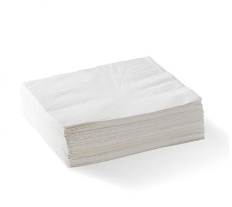 BIOPAK 2ply, 1/4 fold, white Napkin x2000