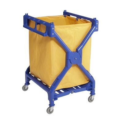 LAUNDRY TROLLEY WITH BAG X-FRAME