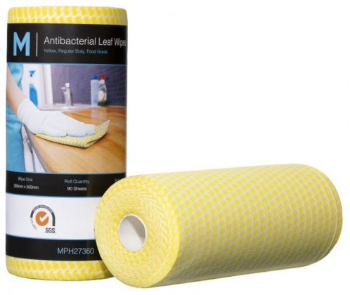 M Antibacterial Value Wipes Yellow - 90 sheets